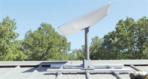 getting a satellite signal in a metal house|satellite dish for metal roof.